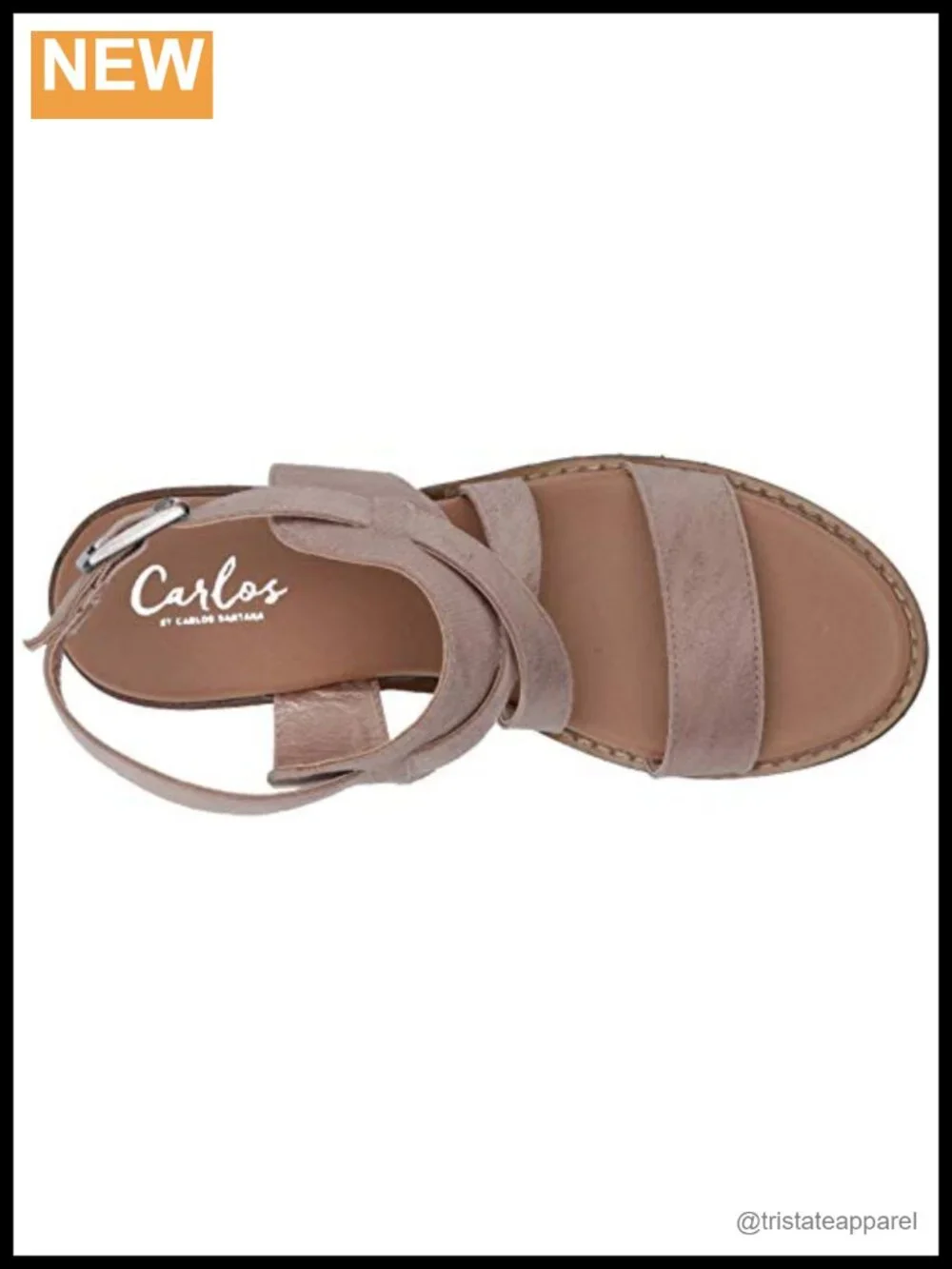 Carlos Santana GIA Sandal Ankle Strap Open Toe Block Heel Casual